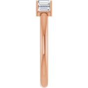 14K Rose 1/4 CTW Natural Diamond Stackable Ring