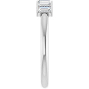 Platinum 1/4 CTW Natural Diamond Stackable Ring