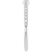 Platinum 1/4 CTW Natural Diamond Stackable Ring