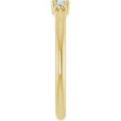 14K Yellow 1/5 CTW Natural Diamond Stackable Ring