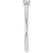 Platinum 1/5 CTW Natural Diamond Stackable Ring