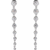 14K White 1 3/4 CTW Lab-Grown Diamond Earrings