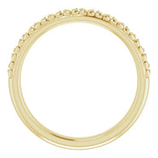 14K Yellow .03 CTW Natural Diamond Stackable Ring