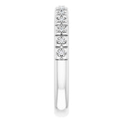 Platinum .03 CTW Natural Diamond Stackable Ring