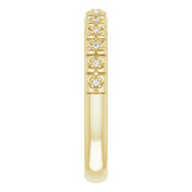 14K Yellow .03 CTW Natural Diamond Stackable Ring