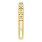 14K Yellow .03 CTW Natural Diamond Stackable Ring