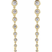 14K Yellow 1 3/4 CTW Lab-Grown Diamond Earrings