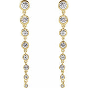 14K Yellow 1 3/4 CTW Lab-Grown Diamond Earrings