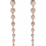 14K Rose 1 3/4 CTW Lab-Grown Diamond Earrings