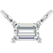 14K Lab-Grown Diamond Necklace Center with 1/10 to 1/8 CTW Diamond Accents