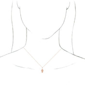14K Rose Hamsa 16-18" Necklace