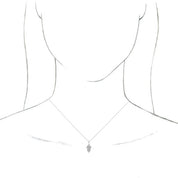 Platinum Hamsa 16-18" Necklace