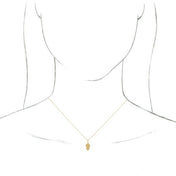14K Yellow Hamsa 16-18" Necklace