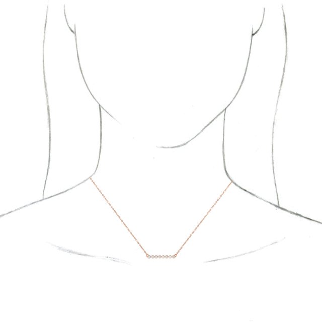 4 CTW Lab-Grown Diamond Bar 18" Necklace