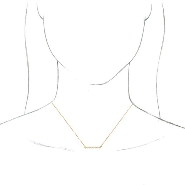 4 CTW Lab-Grown Diamond Bar 18" Necklace