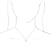 18K Rose Gold-Plated Sterling Silver Initial K Dangle 18" Necklace