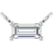 14K Lab-Grown Diamond Necklace Center with 1/10 to 1/8 CTW Diamond Accents