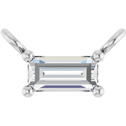 14K Lab-Grown Diamond Necklace Center with 1/10 to 1/8 CTW Diamond Accents