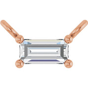 14K Lab-Grown Diamond Necklace Center with 1/10 to 1/8 CTW Diamond Accents