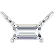 14K Lab-Grown Diamond Necklace Center with 1/10 to 1/8 CTW Diamond Accents