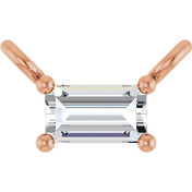 14K Lab-Grown Diamond Necklace Center with 1/10 to 1/8 CTW Diamond Accents