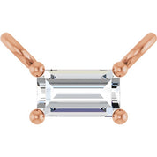 14K Lab-Grown Diamond Necklace Center with 1/10 to 1/8 CTW Diamond Accents