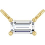 14K Lab-Grown Diamond Necklace Center with 1/10 to 1/8 CTW Diamond Accents