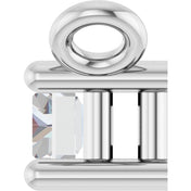 14K Lab-Grown Diamond Necklace Center with 1/10 to 1/8 CTW Diamond Accents