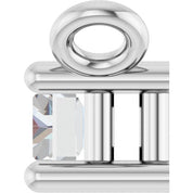 14K Lab-Grown Diamond Necklace Center with 1/10 to 1/8 CTW Diamond Accents