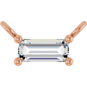14K Lab-Grown Diamond Necklace Center with 1/10 to 1/8 CTW Diamond Accents