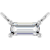 14K Lab-Grown Diamond Necklace Center with 1/10 to 1/8 CTW Diamond Accents