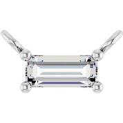 14K Lab-Grown Diamond Necklace Center with 1/10 to 1/8 CTW Diamond Accents