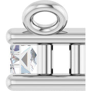 14K Lab-Grown Diamond Necklace Center with 1/10 to 1/8 CTW Diamond Accents