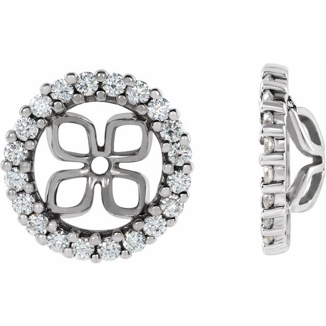 2 CTW Lab-Grown Diamond Earring Jackets