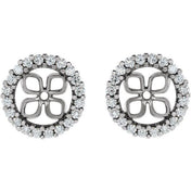14K White 8.5 mm ID 1/2 CTW Lab-Grown Diamond Earring Jackets