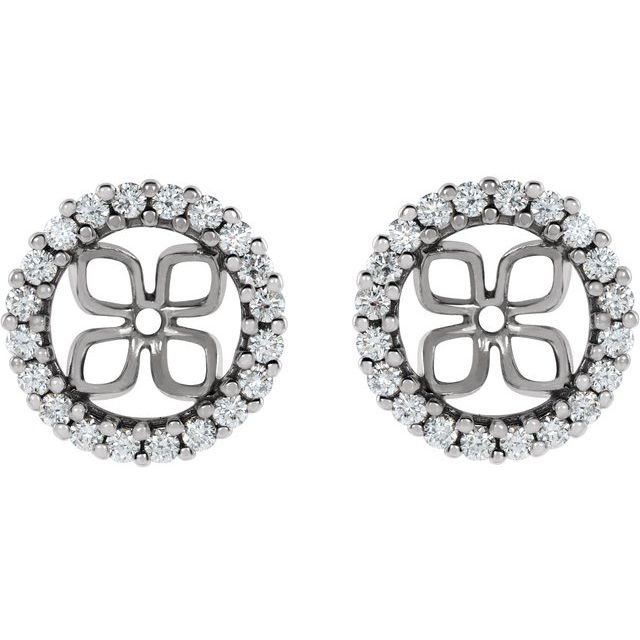 2 CTW Lab-Grown Diamond Earring Jackets