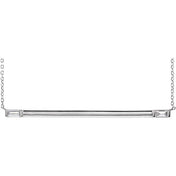 14K 1/4 CTW Natural Diamond Bar Necklace with 16" and 18" Length Options