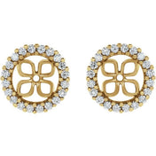 14K Yellow 8.5 mm ID 1/2 CTW Lab-Grown Diamond Earring Jackets