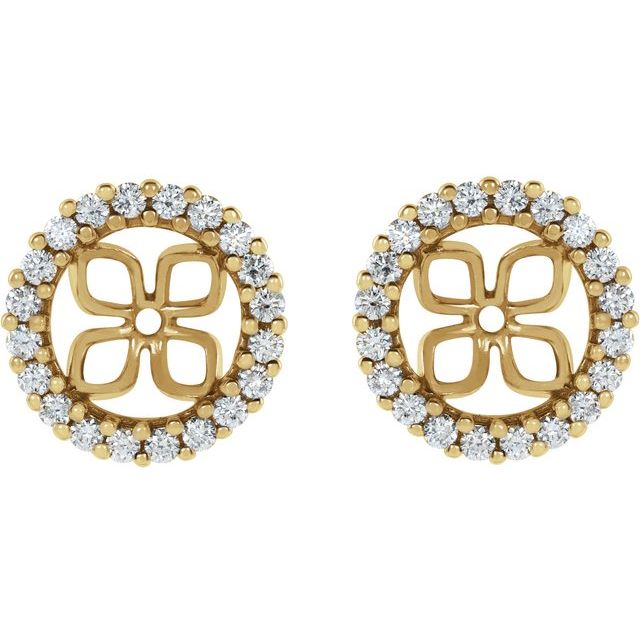 2 CTW Lab-Grown Diamond Earring Jackets
