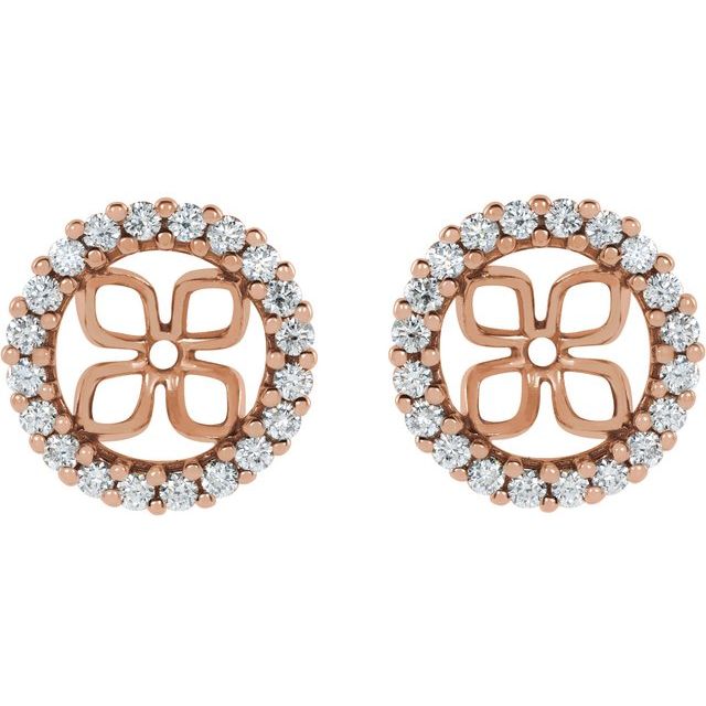 2 CTW lab-Grown Diamond Earring Jackets