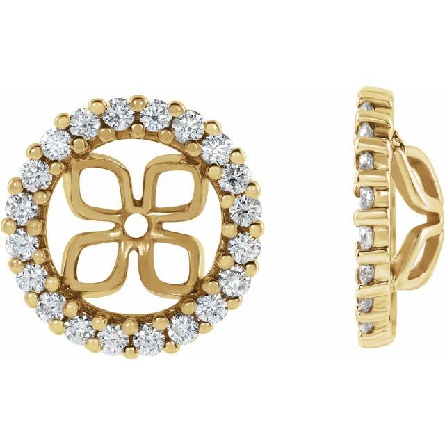 2 CTW Lab-Grown Diamond Earring Jackets