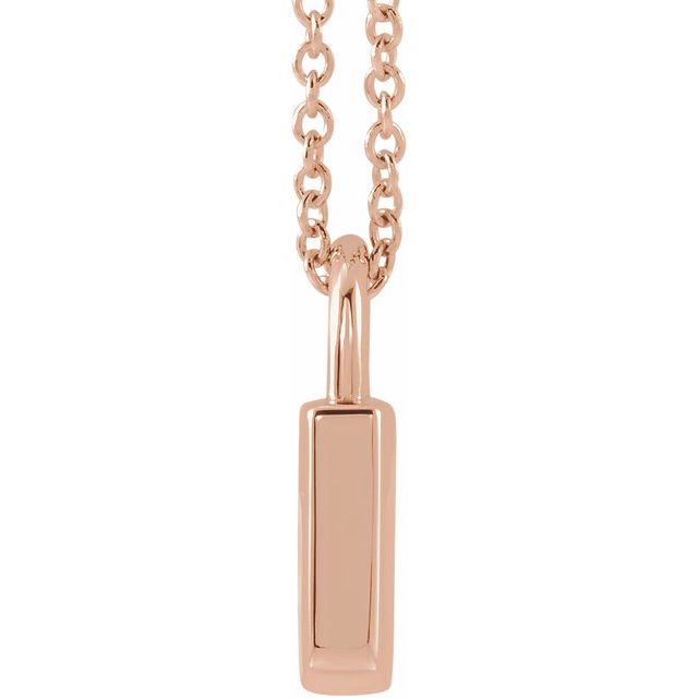 14k Gold Engravable Lock 16-18" Necklace