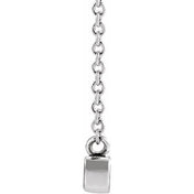 14K Petite Mommy, Mama and Mom Script Necklace with 18" Chain in Elegant Design