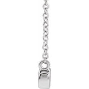 14K Petite Mommy, Mama and Mom Script Necklace with 18" Chain in Elegant Design