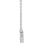 Platinum Petite Mommy Script 18" Necklace