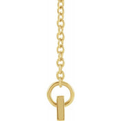14K Family is Forever Bar Necklace