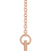 14K Family is Forever Bar Necklace