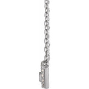 Sterling Silver 1/10 CTW Natural Diamond Halo-Style 18" Necklace