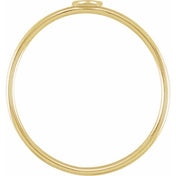 14K Yellow Stackable Heart Ring Size 6