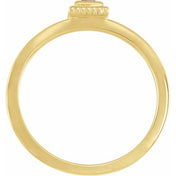 14K Yellow Lab-Grown Ruby Family Stackable Ring